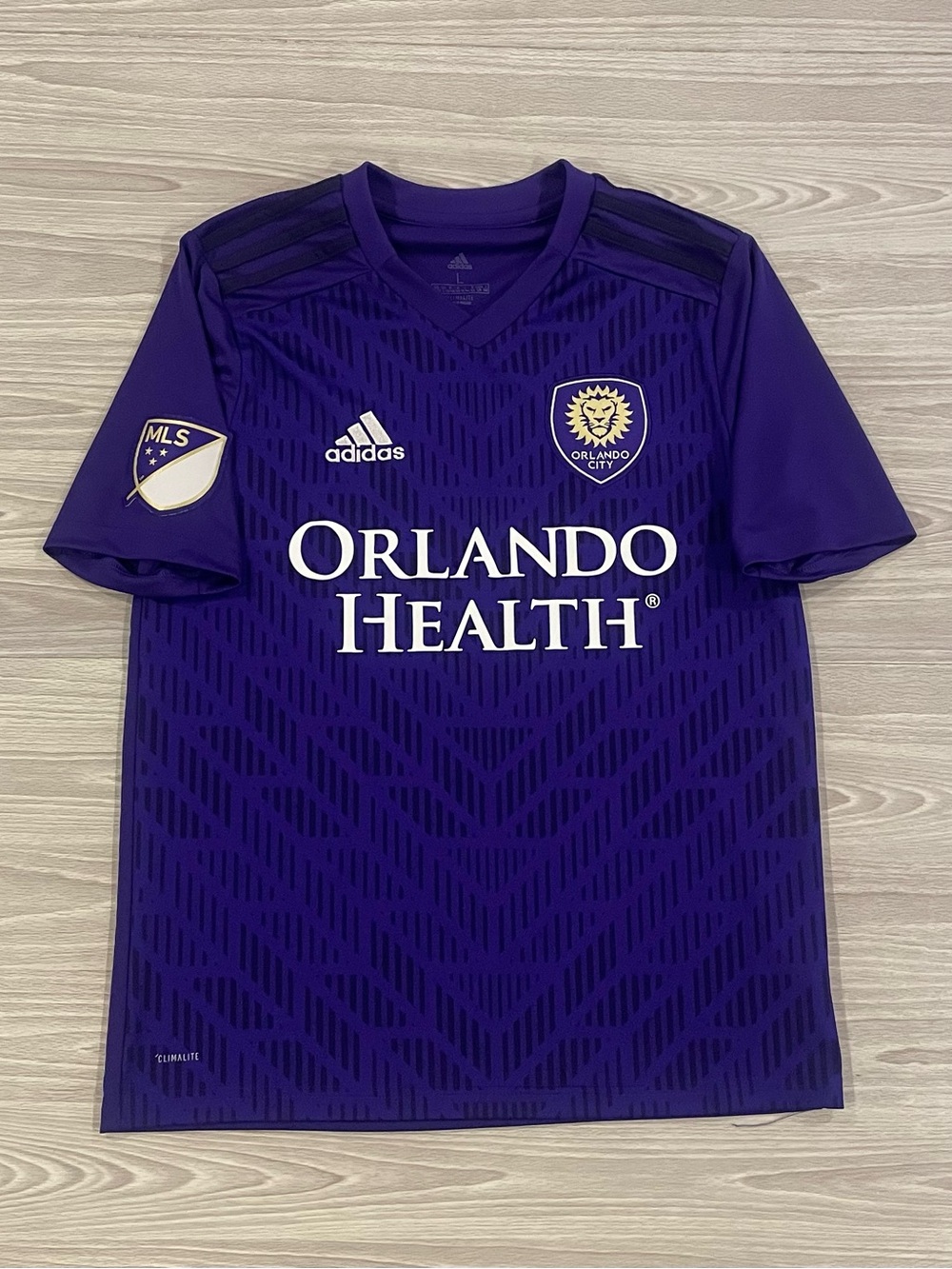 Adidas 2019/20 Orlando City SC Purple MLS Home Soccer Jersey Youth Size Large